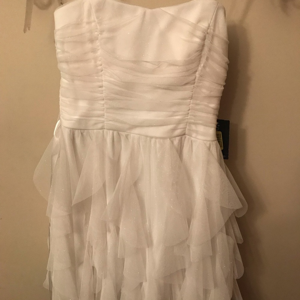 Halter Glitter Mesh Dress